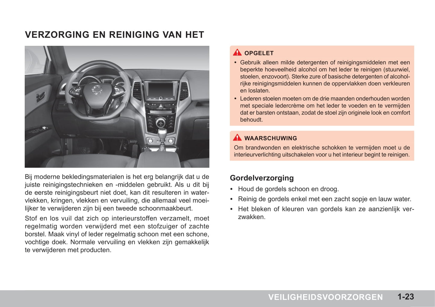 2015-2018 SsangYong Tivoli Gebruikershandleiding | Nederlands