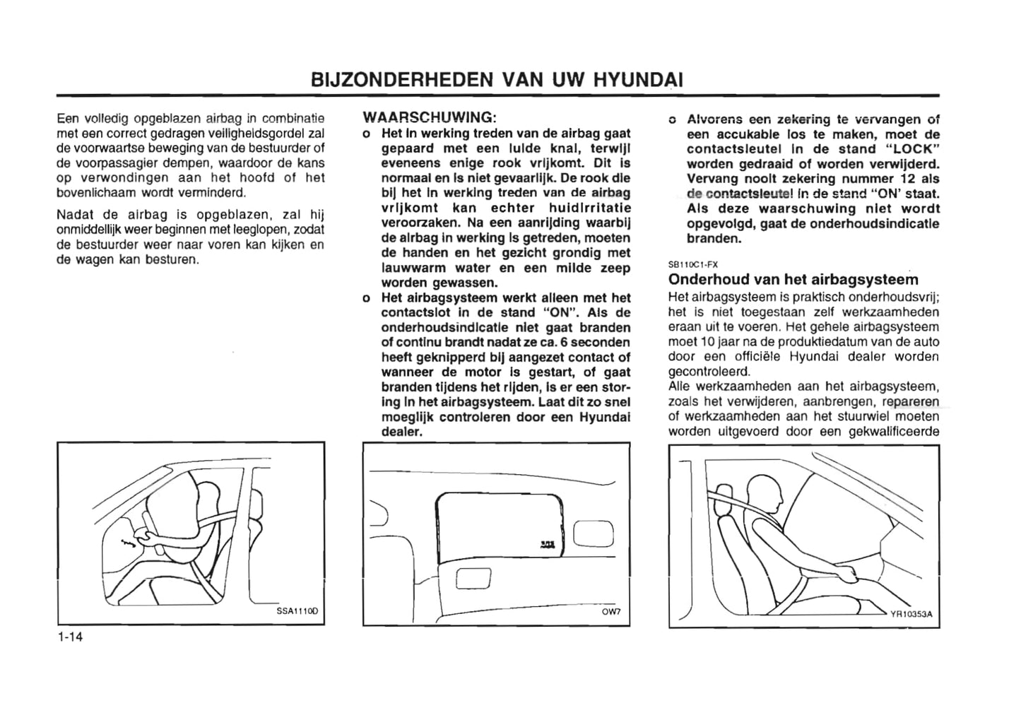 1995-1998 Hyundai Lantra Manuel du propriétaire | Néerlandais