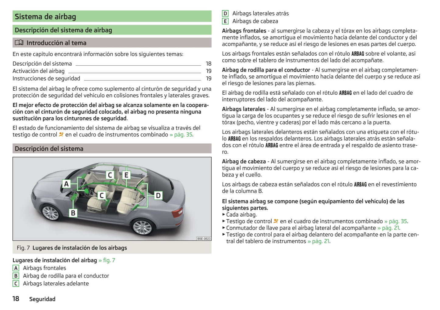 2016-2017 Skoda Octavia Owner's Manual | Spanish
