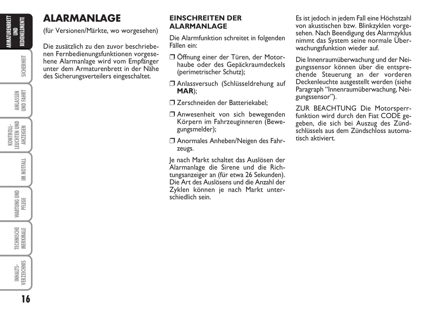 2009-2010 Fiat Bravo Gebruikershandleiding | Duits