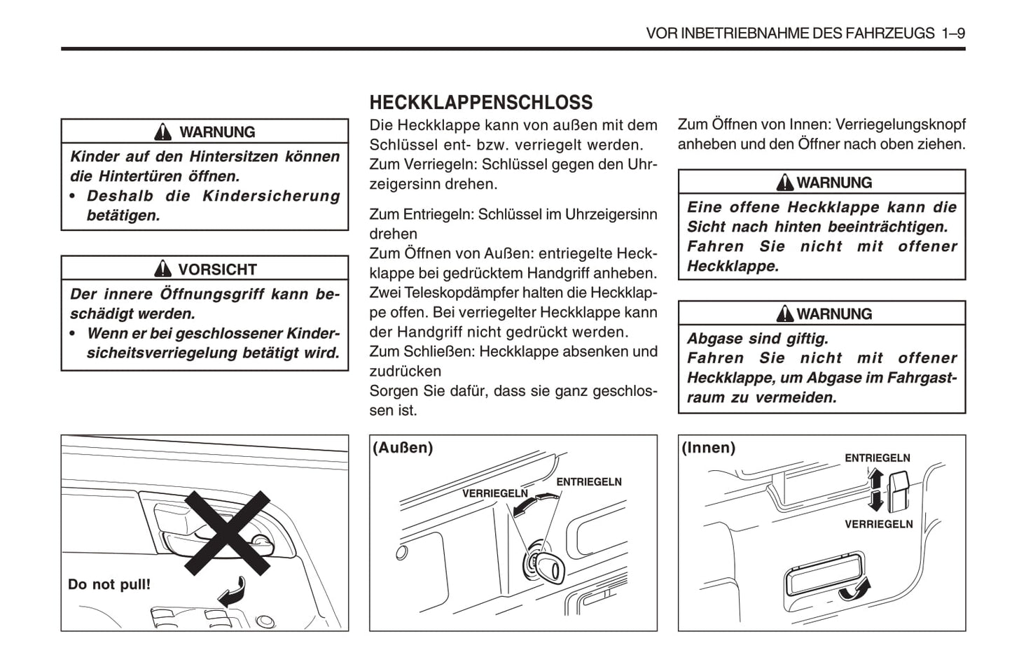 1998-2005 SsangYong Musso Owner's Manual | German
