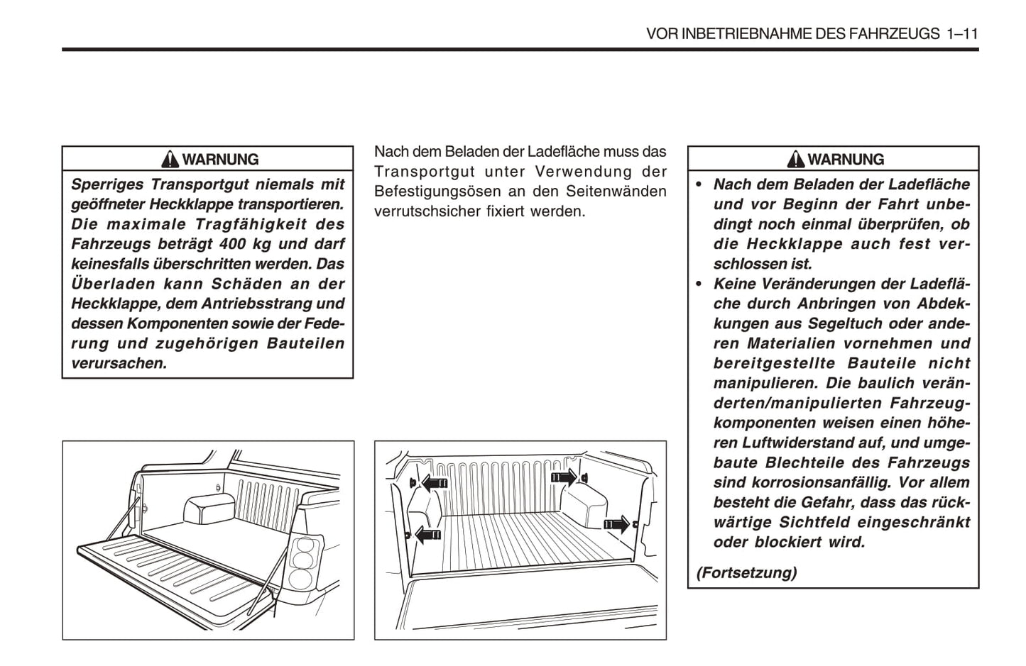 1998-2005 SsangYong Musso Owner's Manual | German