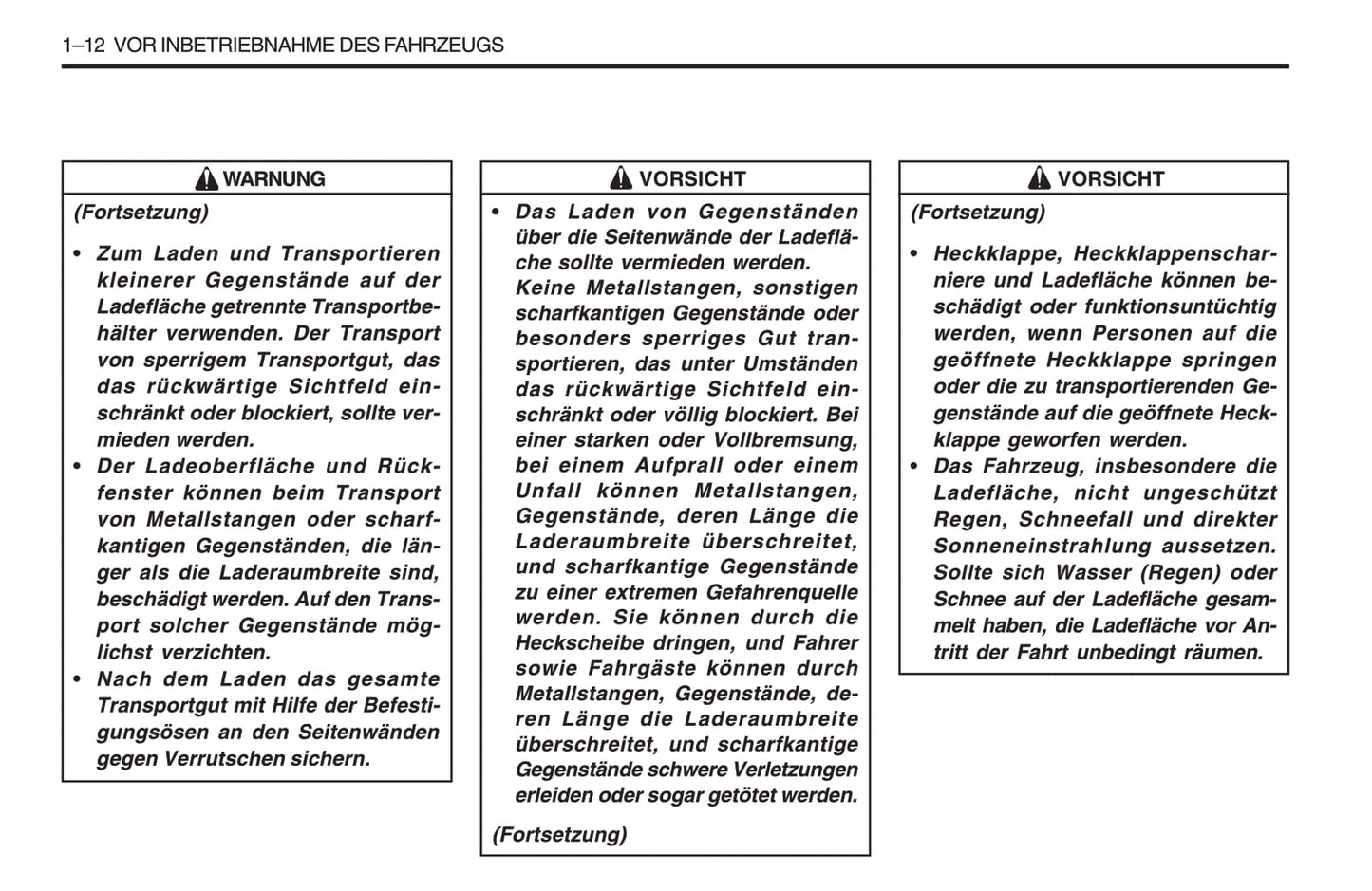 1998-2005 SsangYong Musso Owner's Manual | German