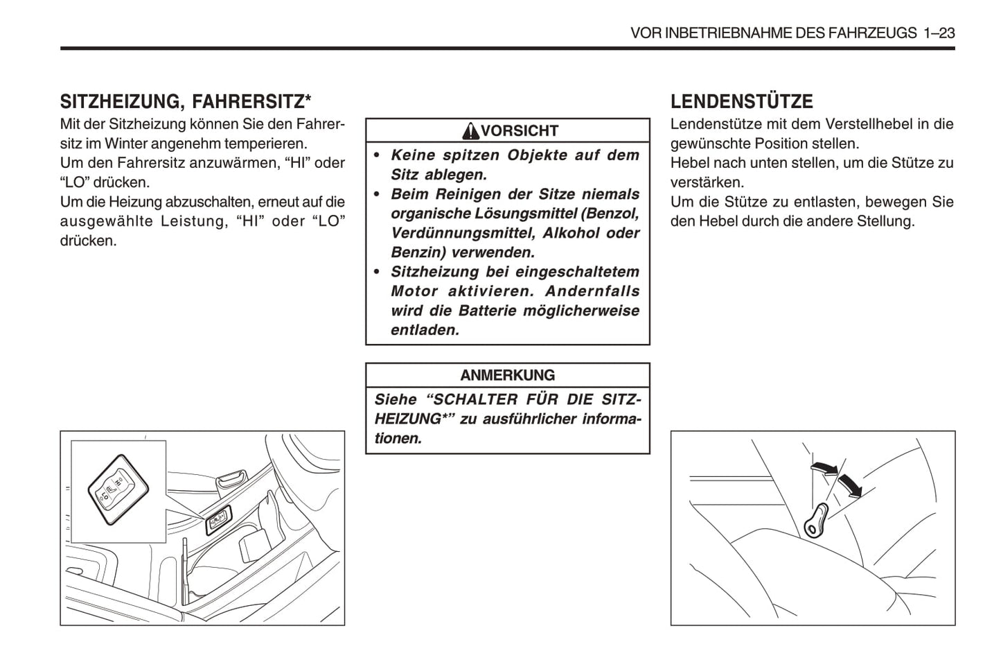 1998-2005 SsangYong Musso Owner's Manual | German