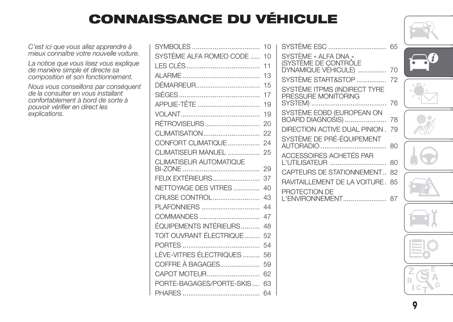2010-2014 Alfa Romeo Giulietta Bedienungsanleitung | Französisch