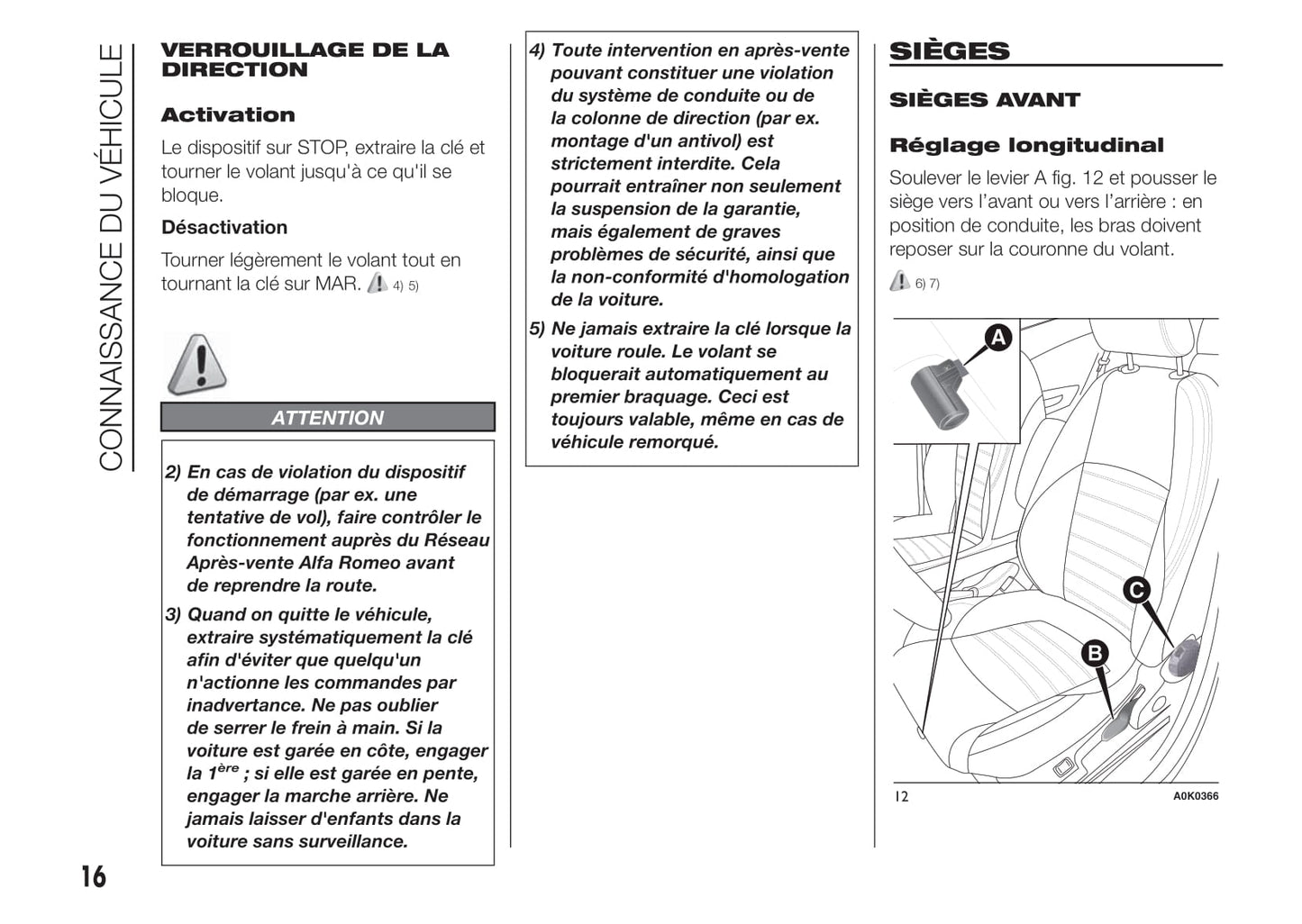 2010-2014 Alfa Romeo Giulietta Bedienungsanleitung | Französisch