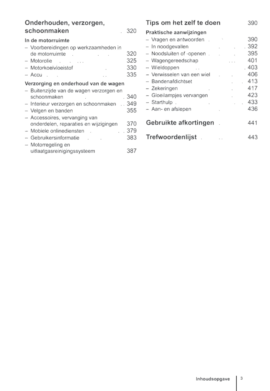 2013-2017 Volkswagen Golf Owner's Manual | Dutch