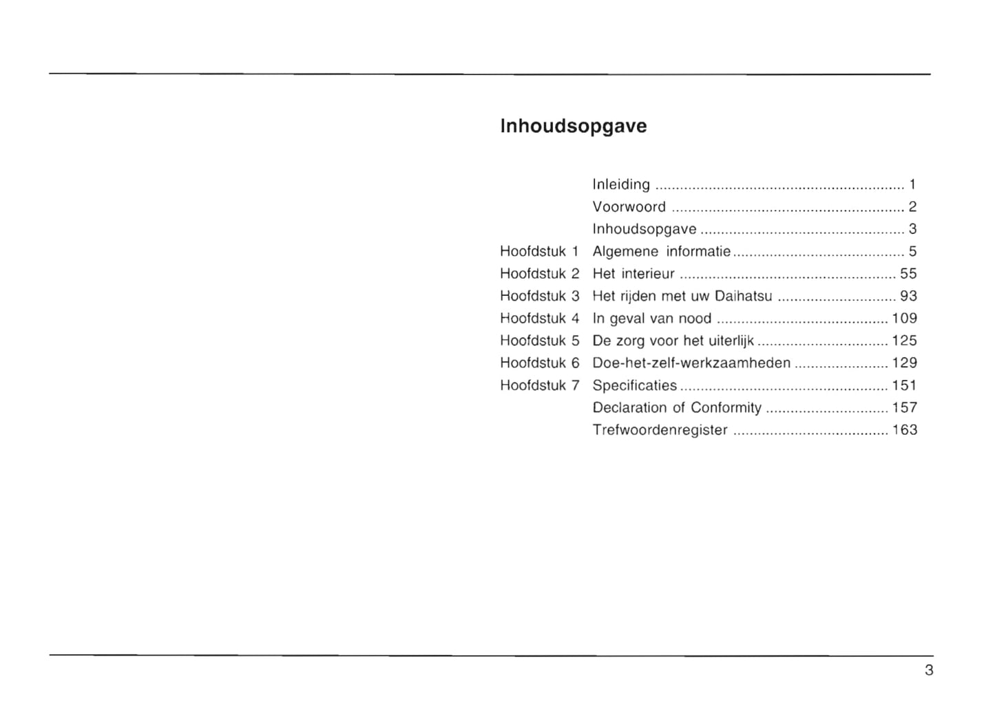 2004-2009 Daihatsu Trevis Gebruikershandleiding | Nederlands