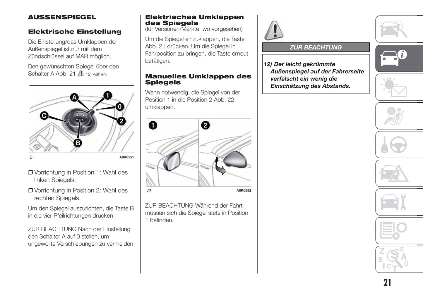 2012-2014 Alfa Romeo Giulietta Owner's Manual | German