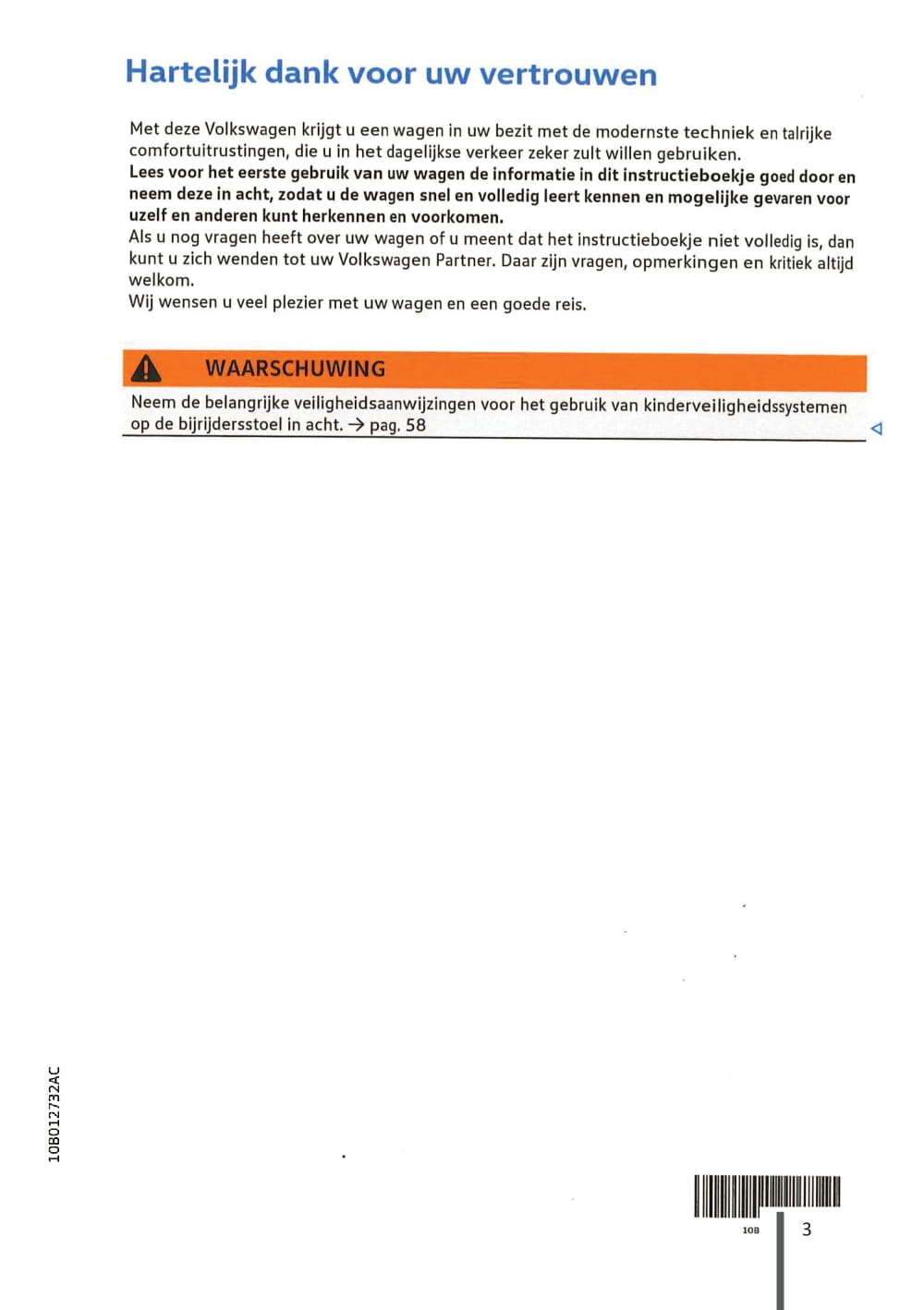 2020-2023 Volkswagen ID.3 Gebruikershandleiding | Nederlands