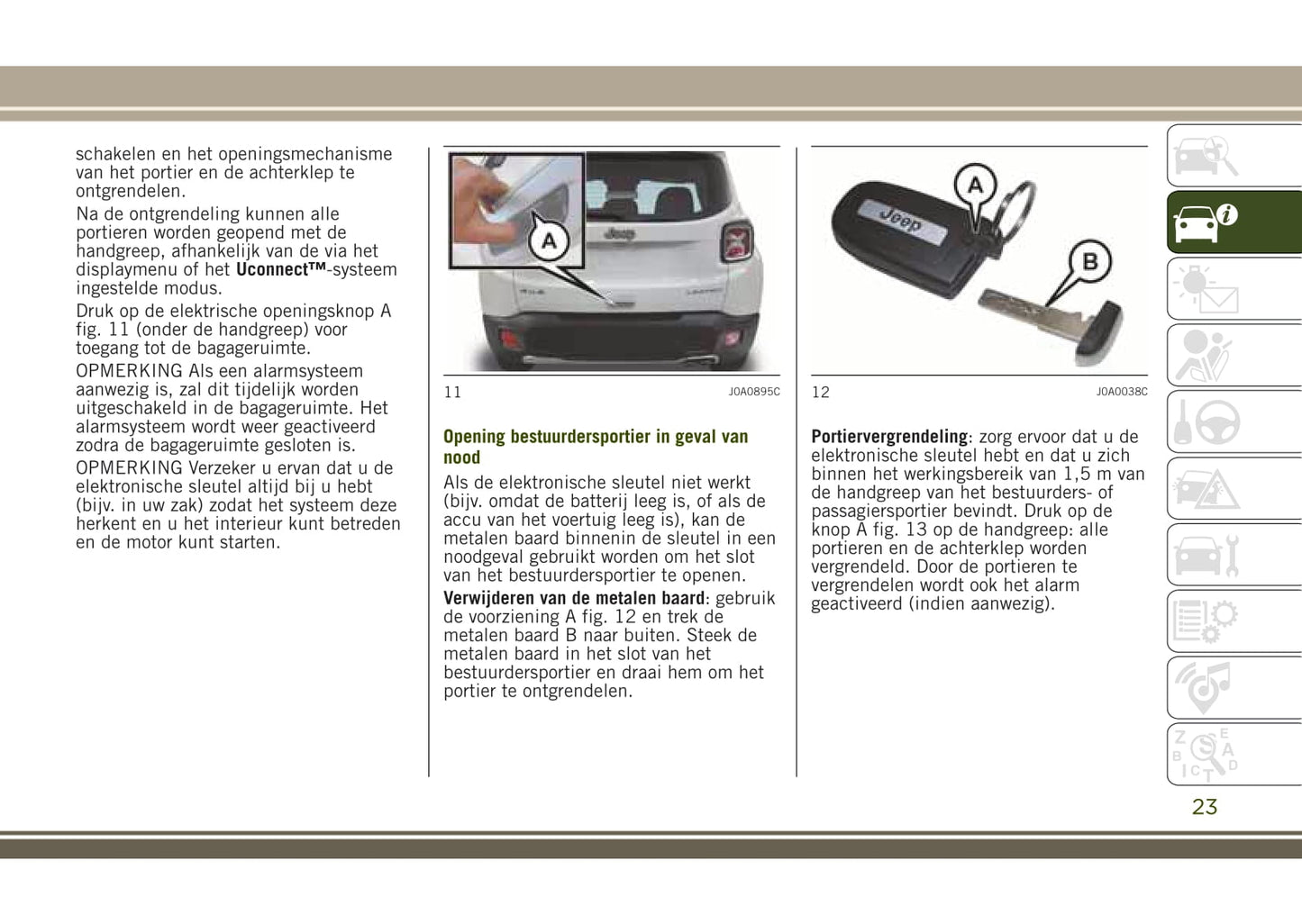 2014-2018 Jeep Renegade Manuel du propriétaire | Néerlandais