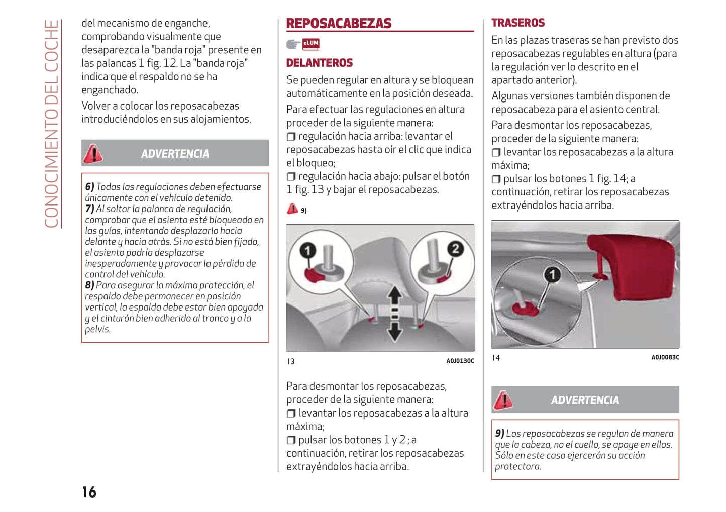 2016-2020 Alfa Romeo MiTo Gebruikershandleiding | Spaans