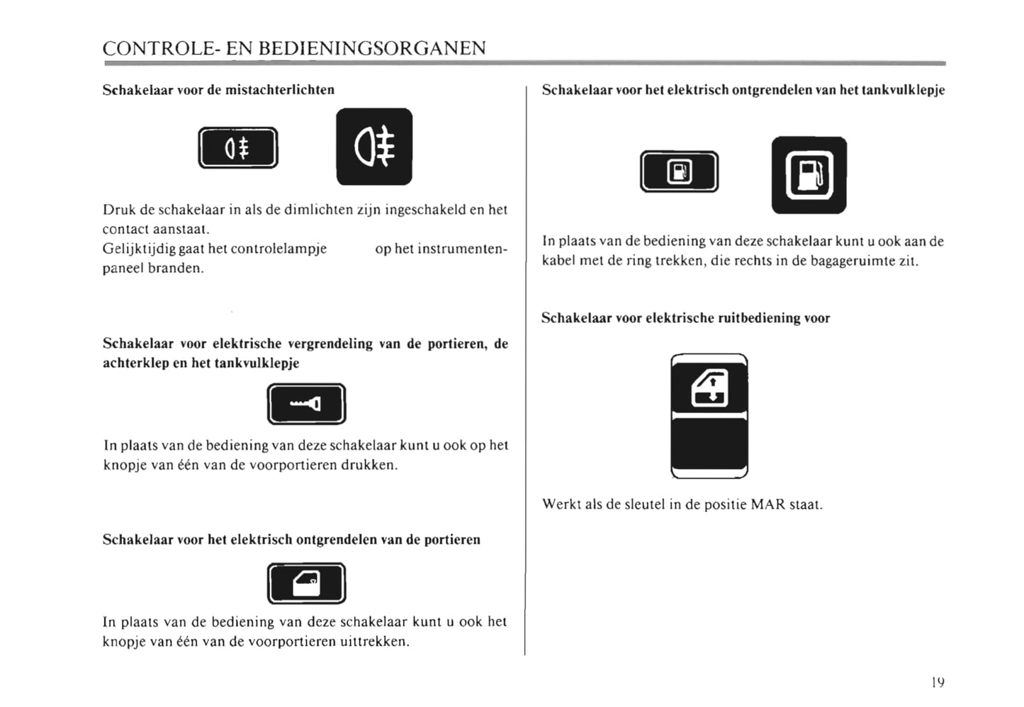 1990-1991 Fiat Croma Owner's Manual | Dutch