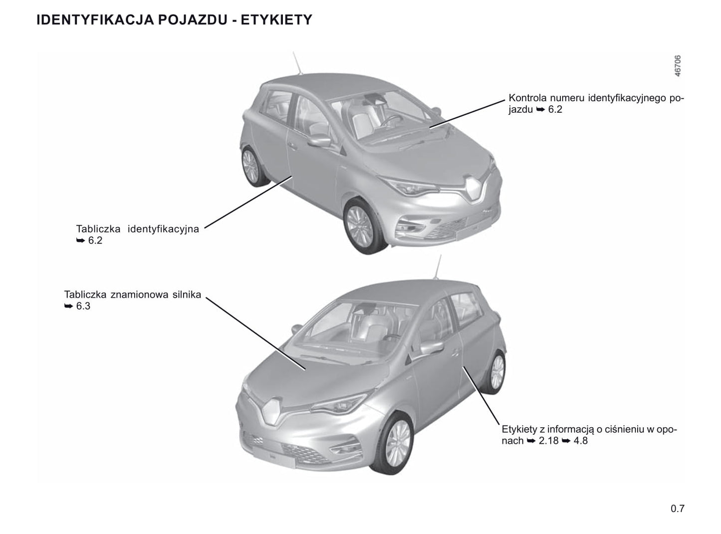 2019-2020 Renault Zoe Bedienungsanleitung | Polnisch