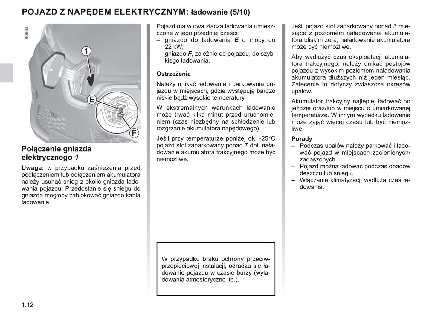 2019-2020 Renault Zoe Bedienungsanleitung | Polnisch