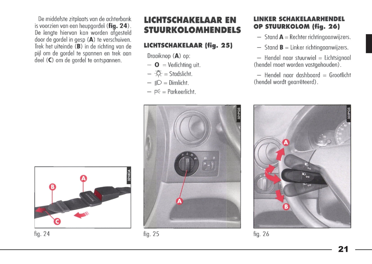 1998-2003 Alfa Romeo 166 Manuel du propriétaire | Néerlandais