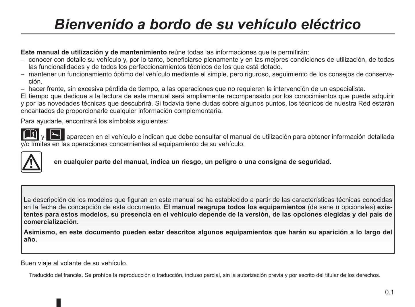 2012-2020 Renault Twizy Manuel du propriétaire | Espagnol