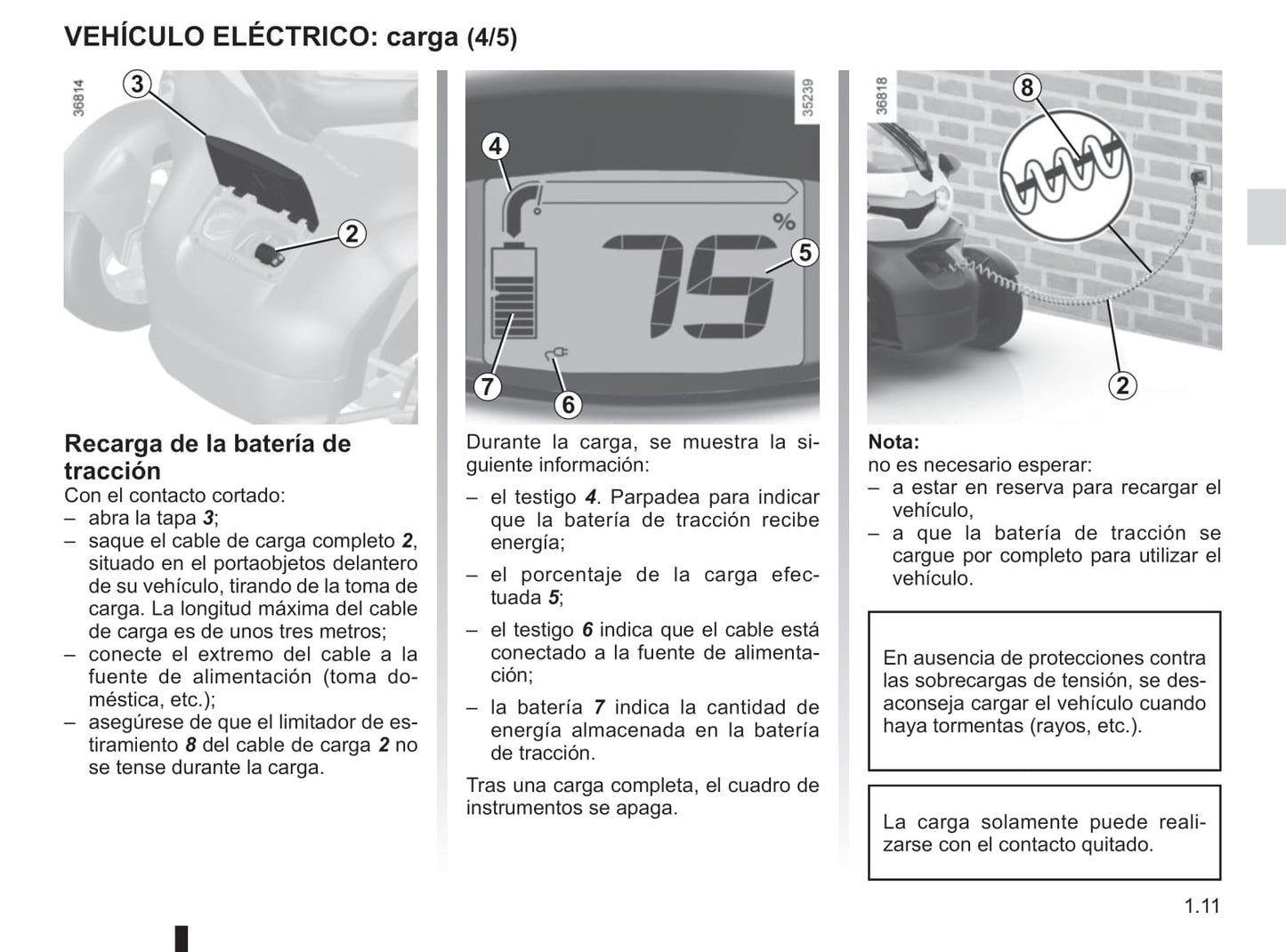 2012-2020 Renault Twizy Manuel du propriétaire | Espagnol