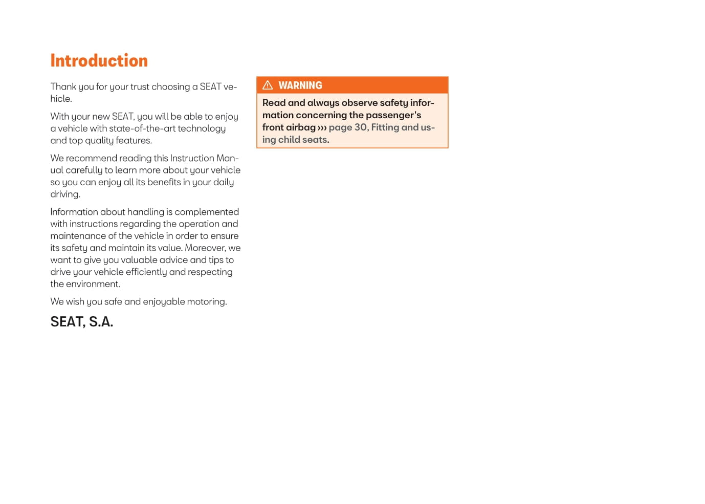 2021-2022 Seat Arona Owner's Manual | English