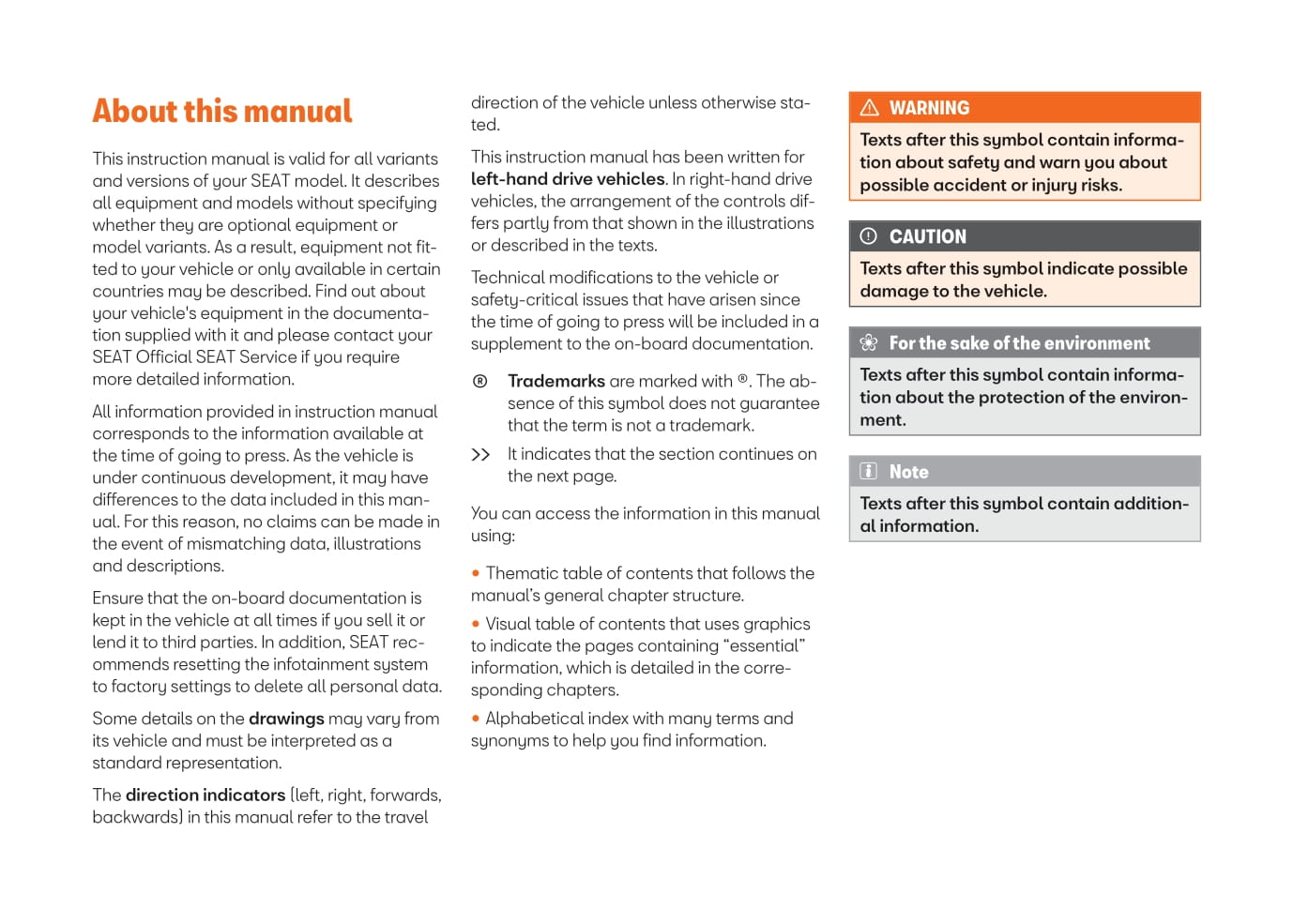 2021-2022 Seat Arona Owner's Manual | English