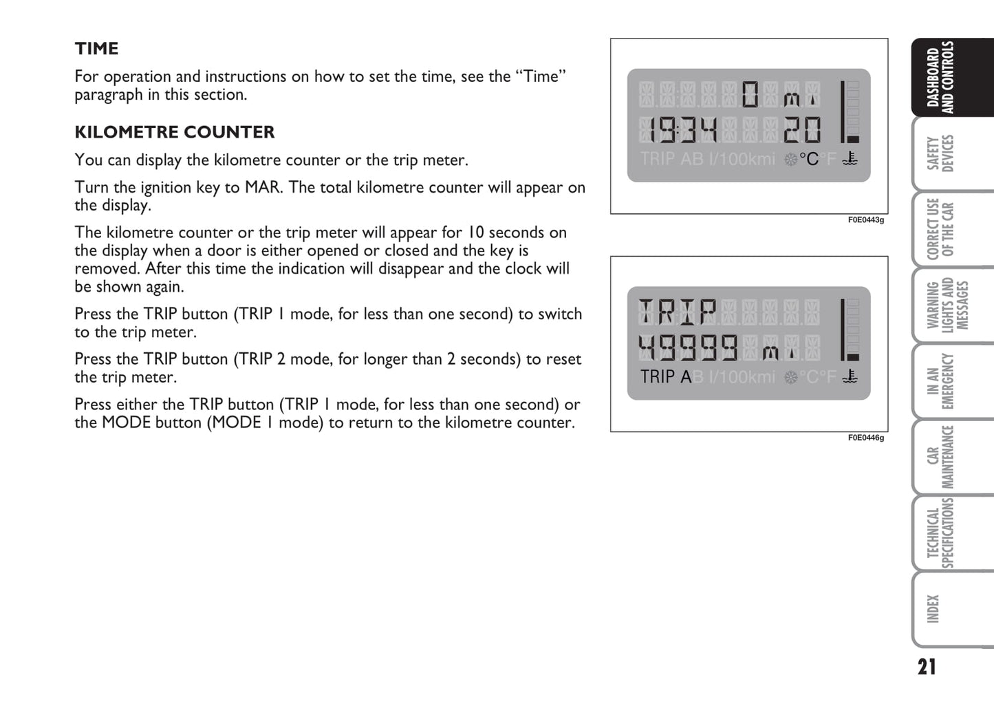 2007-2008 Fiat Multipla Owner's Manual | English