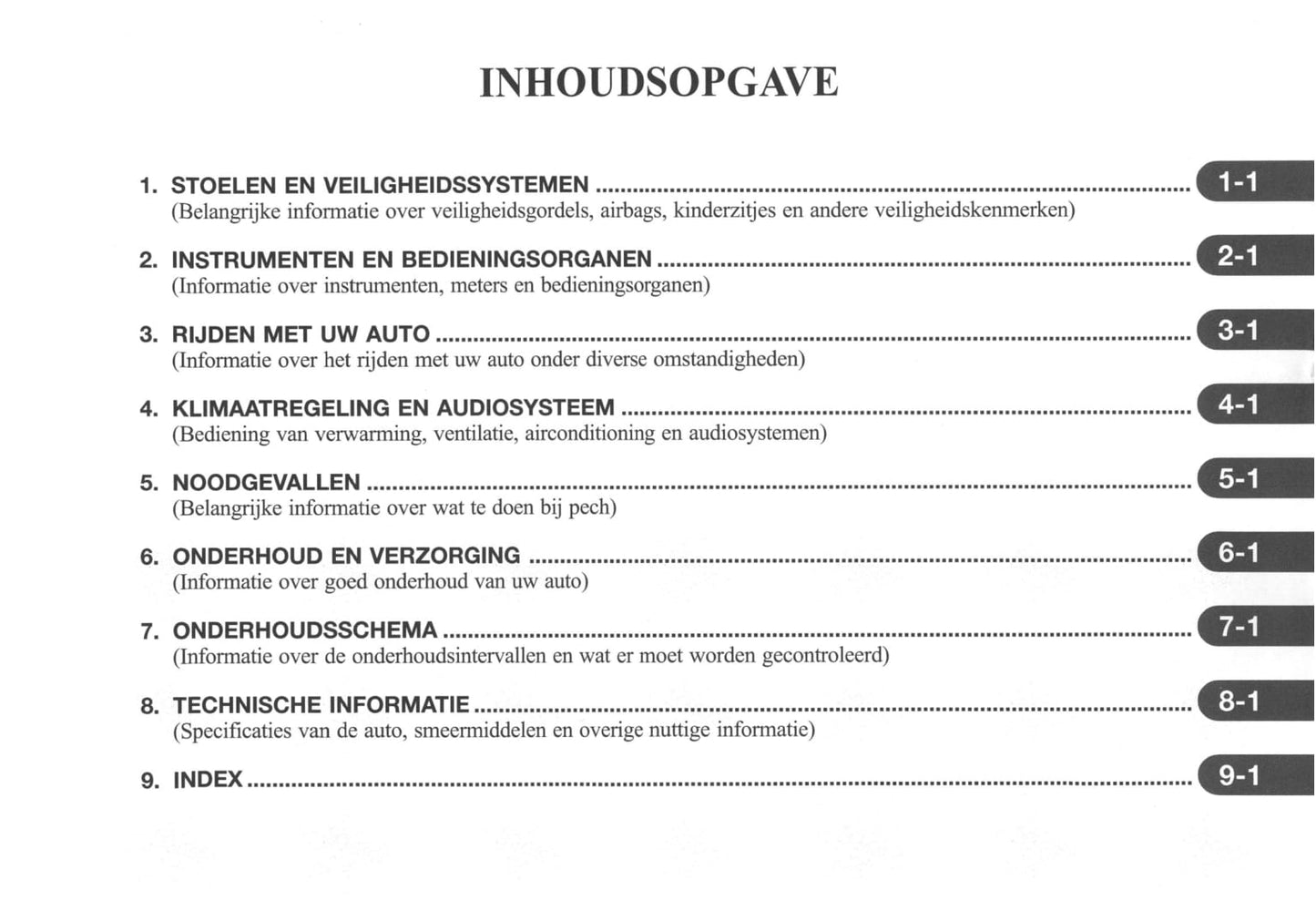 2002-2007 Daewoo Kalos Gebruikershandleiding | Nederlands