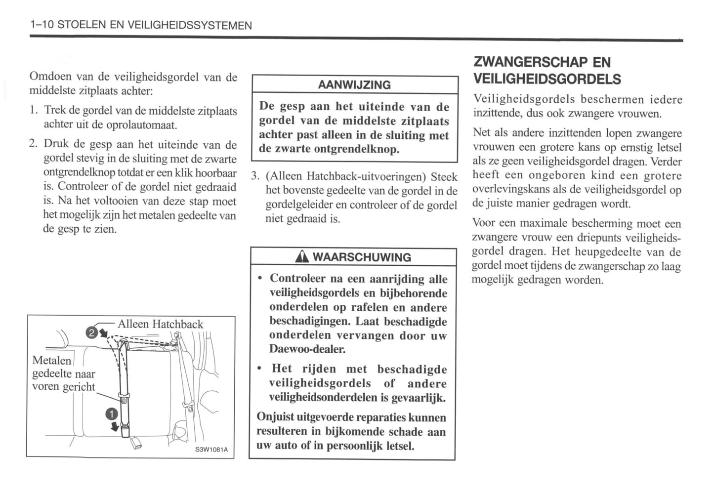2002-2007 Daewoo Kalos Gebruikershandleiding | Nederlands