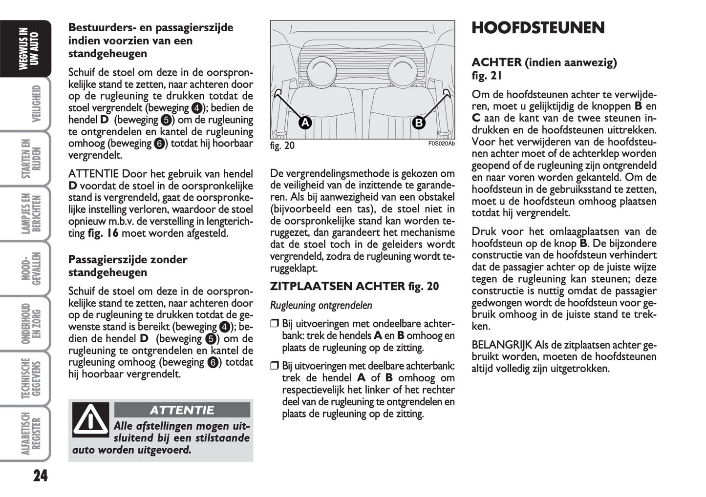 2008-2016 Abarth 500 Gebruikershandleiding | Nederlands