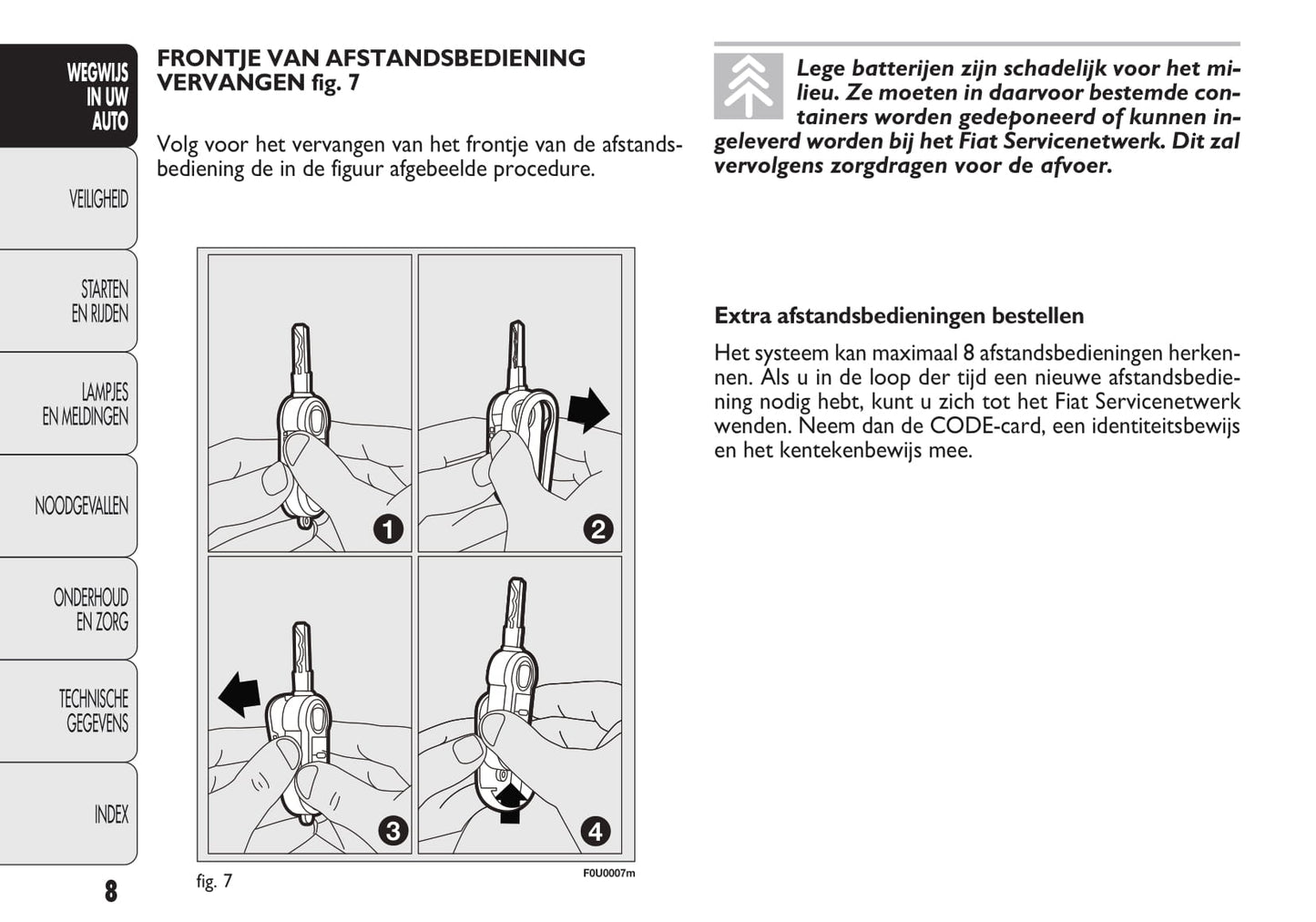 2009-2010 Fiat Punto Gebruikershandleiding | Nederlands