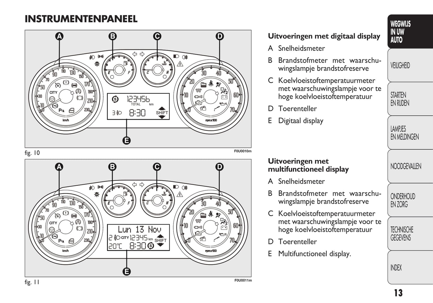 2009-2010 Fiat Punto Gebruikershandleiding | Nederlands