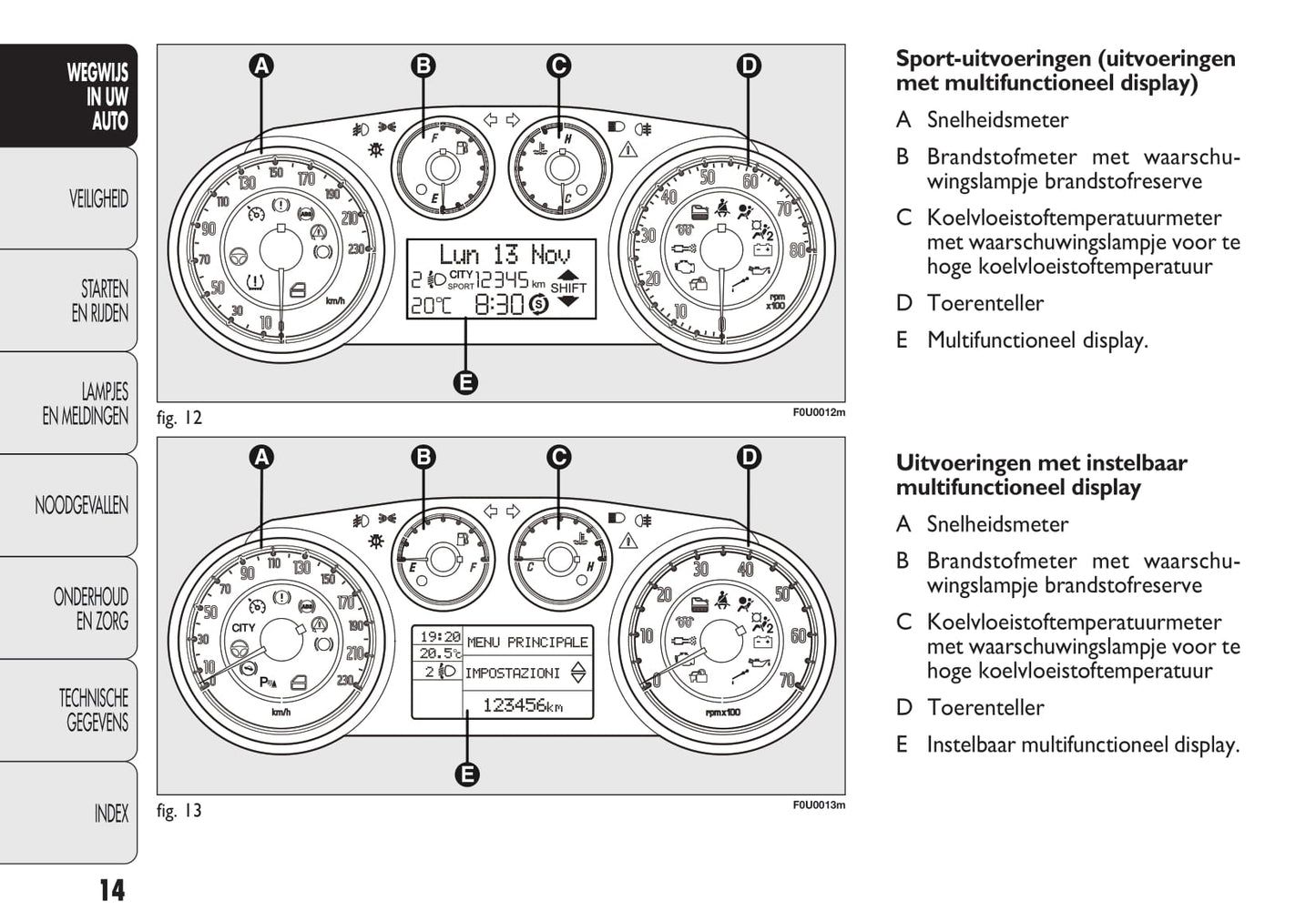 2009-2010 Fiat Punto Gebruikershandleiding | Nederlands