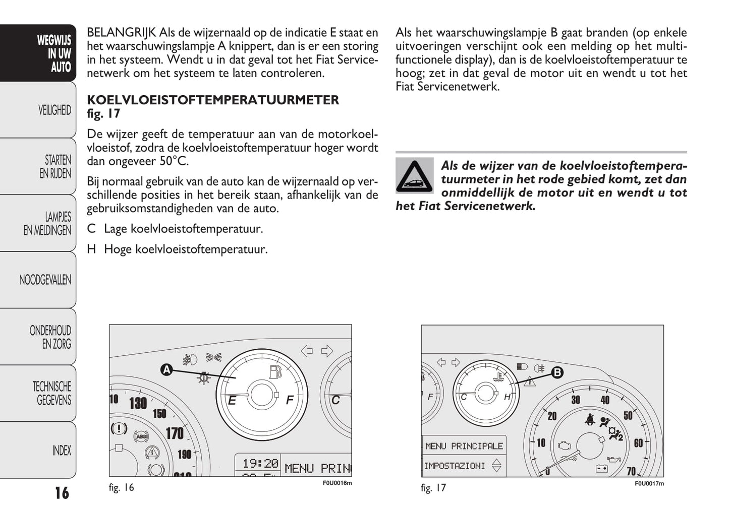 2009-2010 Fiat Punto Gebruikershandleiding | Nederlands