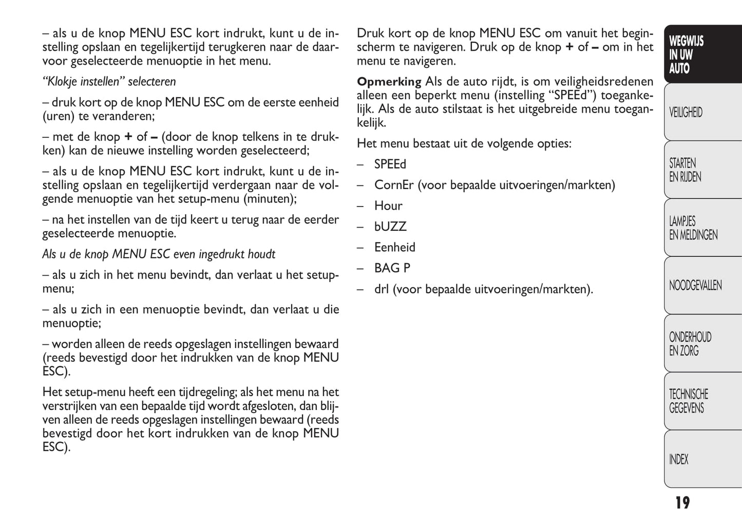 2009-2010 Fiat Punto Gebruikershandleiding | Nederlands