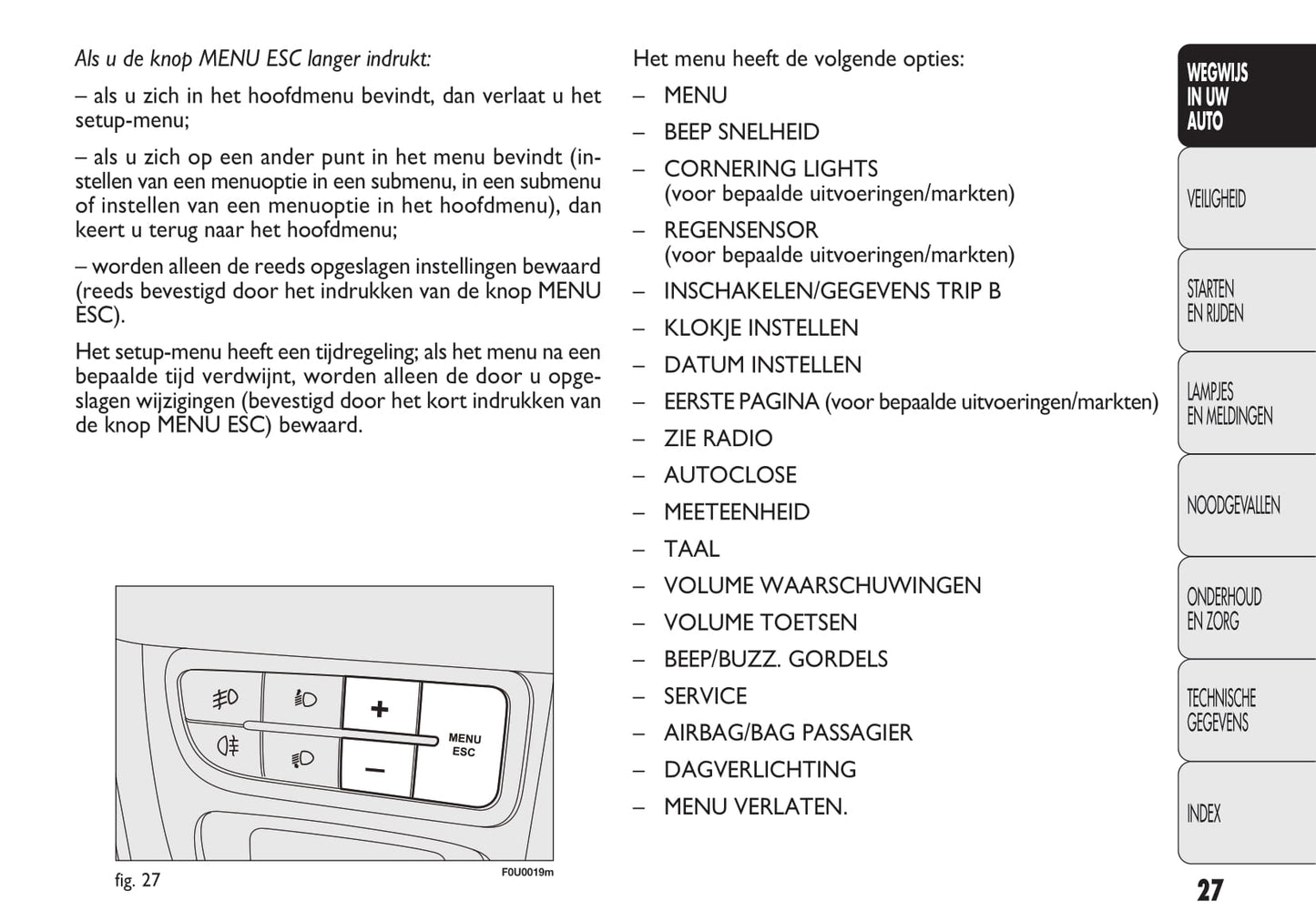 2009-2010 Fiat Punto Gebruikershandleiding | Nederlands