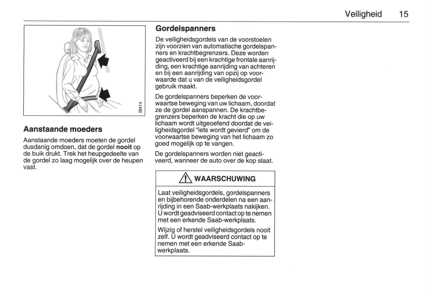 2005-2009 Saab 9-5 Gebruikershandleiding | Nederlands
