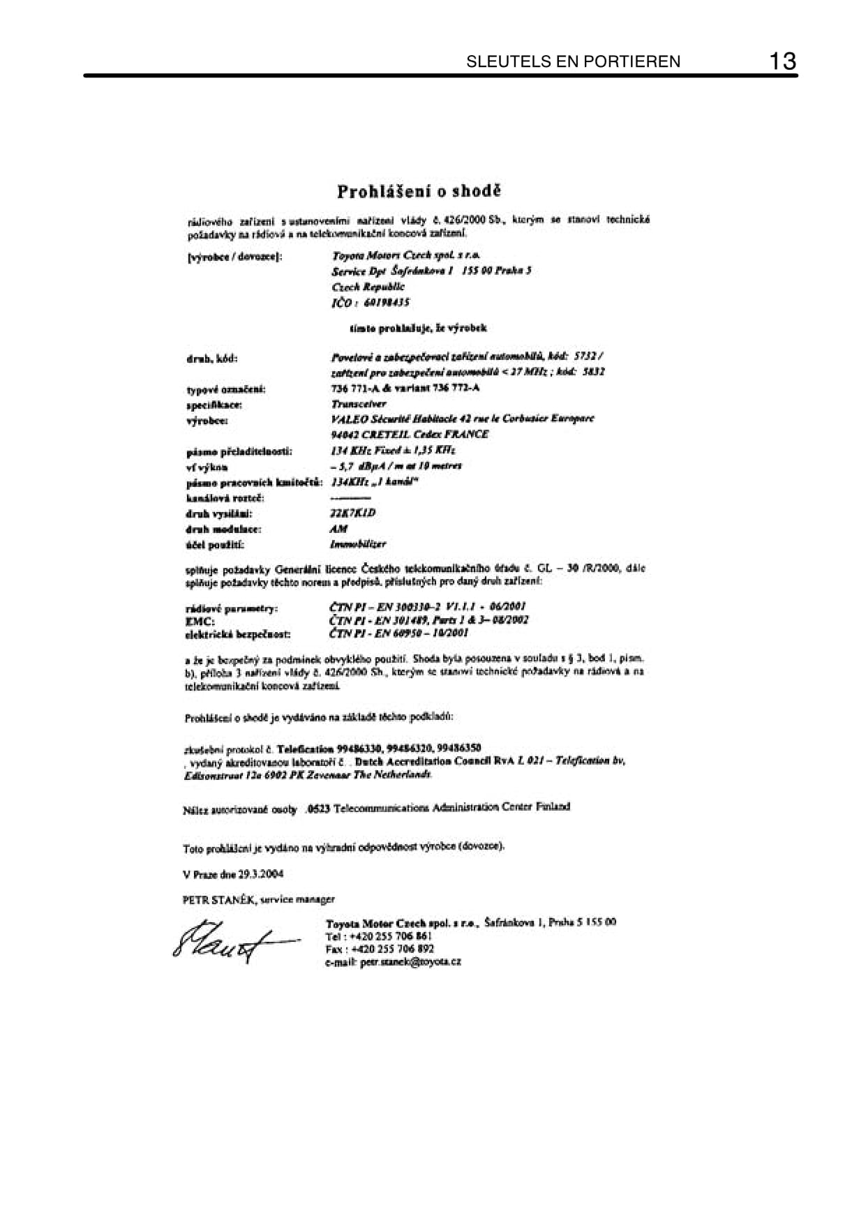 2008-2009 Toyota Aygo Owner's Manual | Dutch