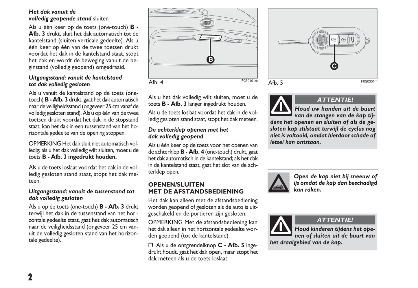 2009-2010 Fiat 500C Gebruikershandleiding | Nederlands