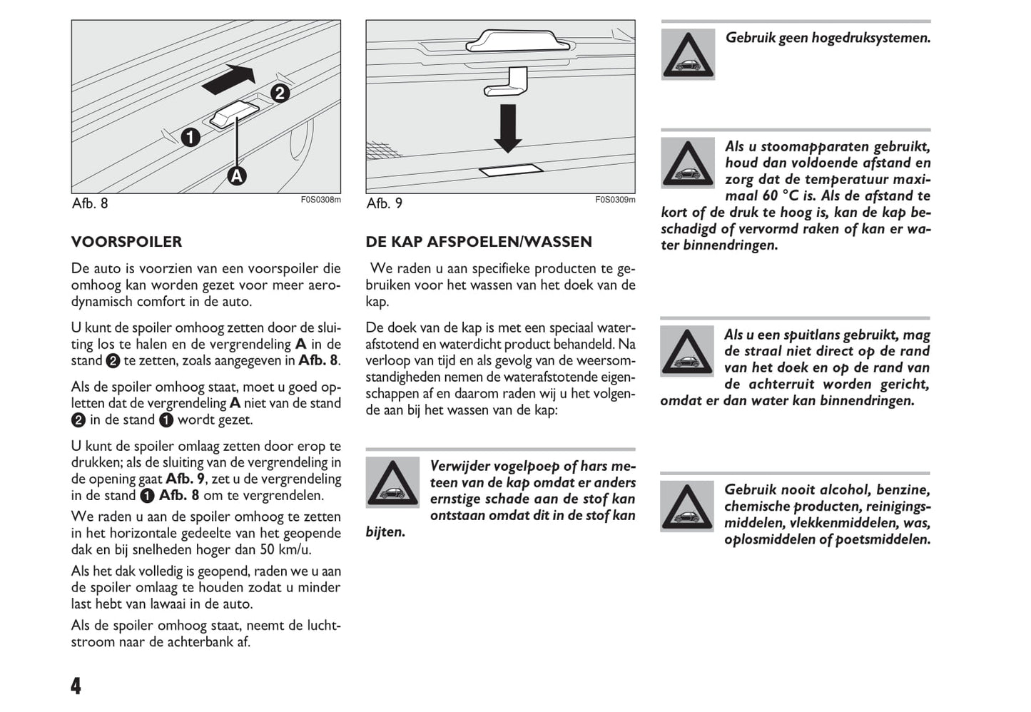 2009-2010 Fiat 500C Gebruikershandleiding | Nederlands