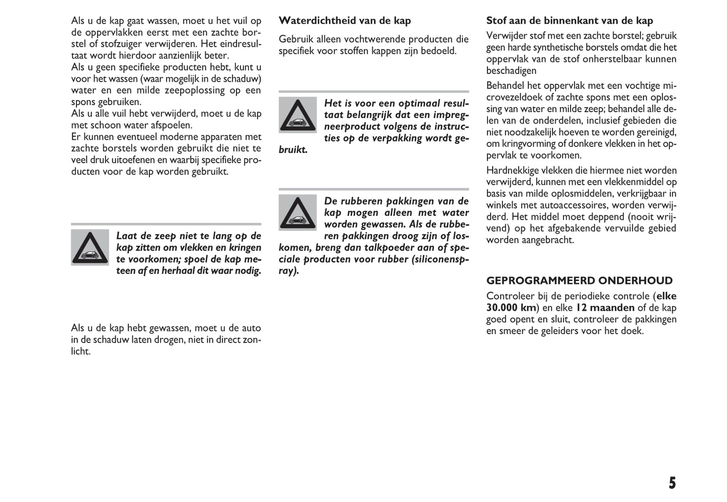 2009-2010 Fiat 500C Gebruikershandleiding | Nederlands
