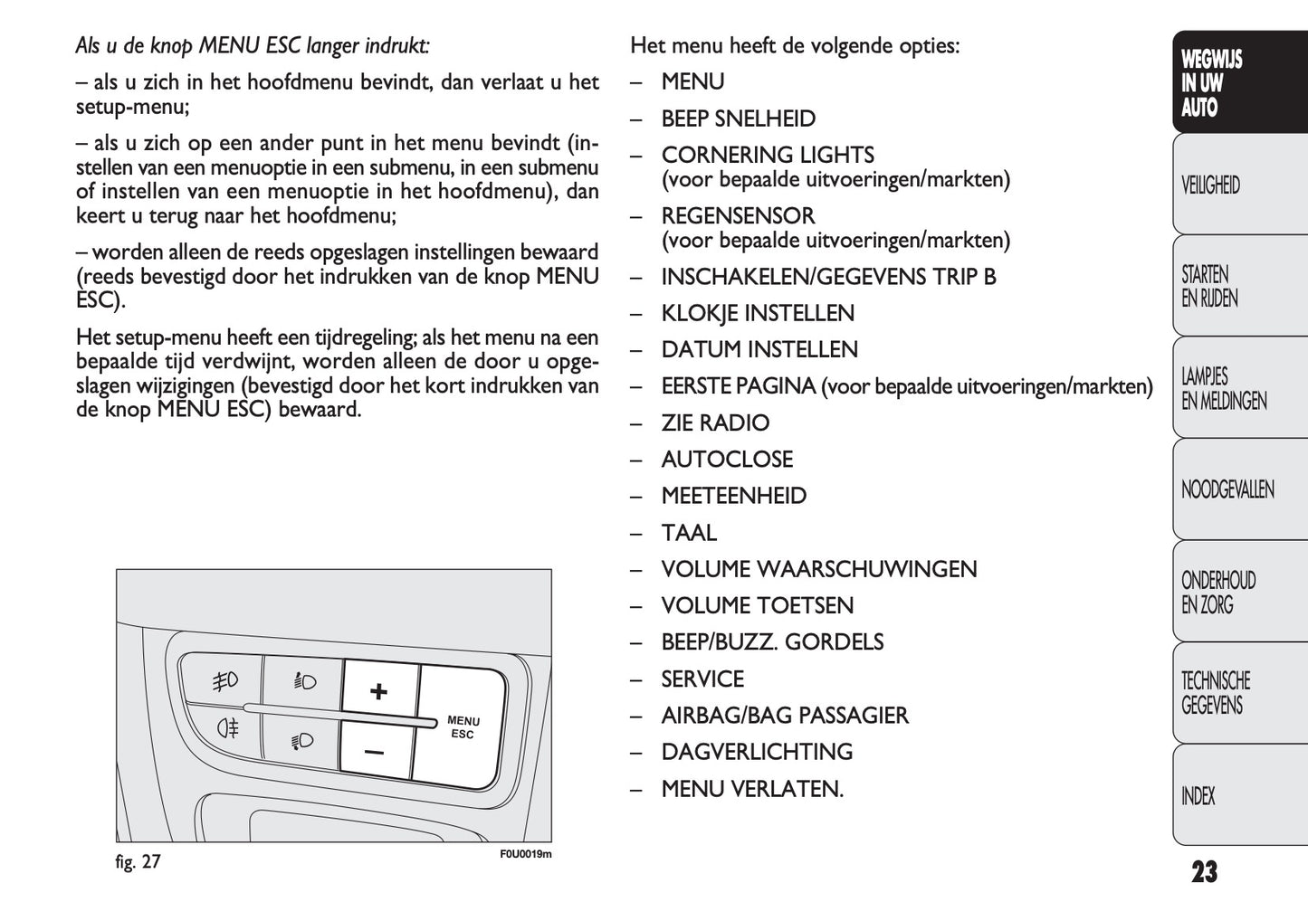 2011-2012 Fiat Punto Evo Gebruikershandleiding | Nederlands