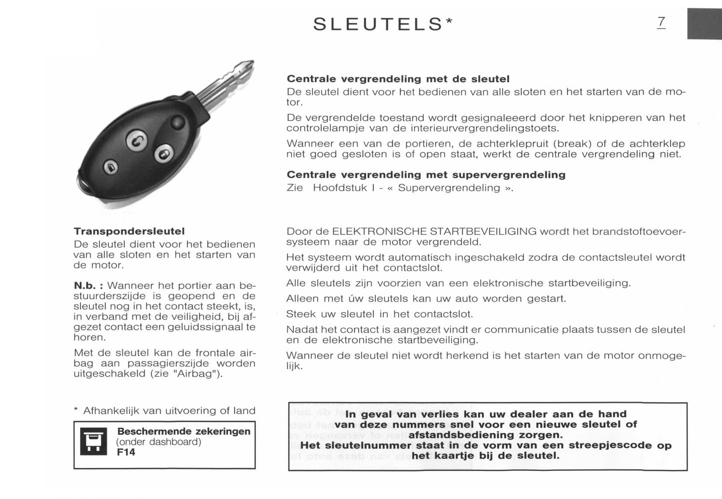 2001-2002 Citroën C5 Owner's Manual | Dutch