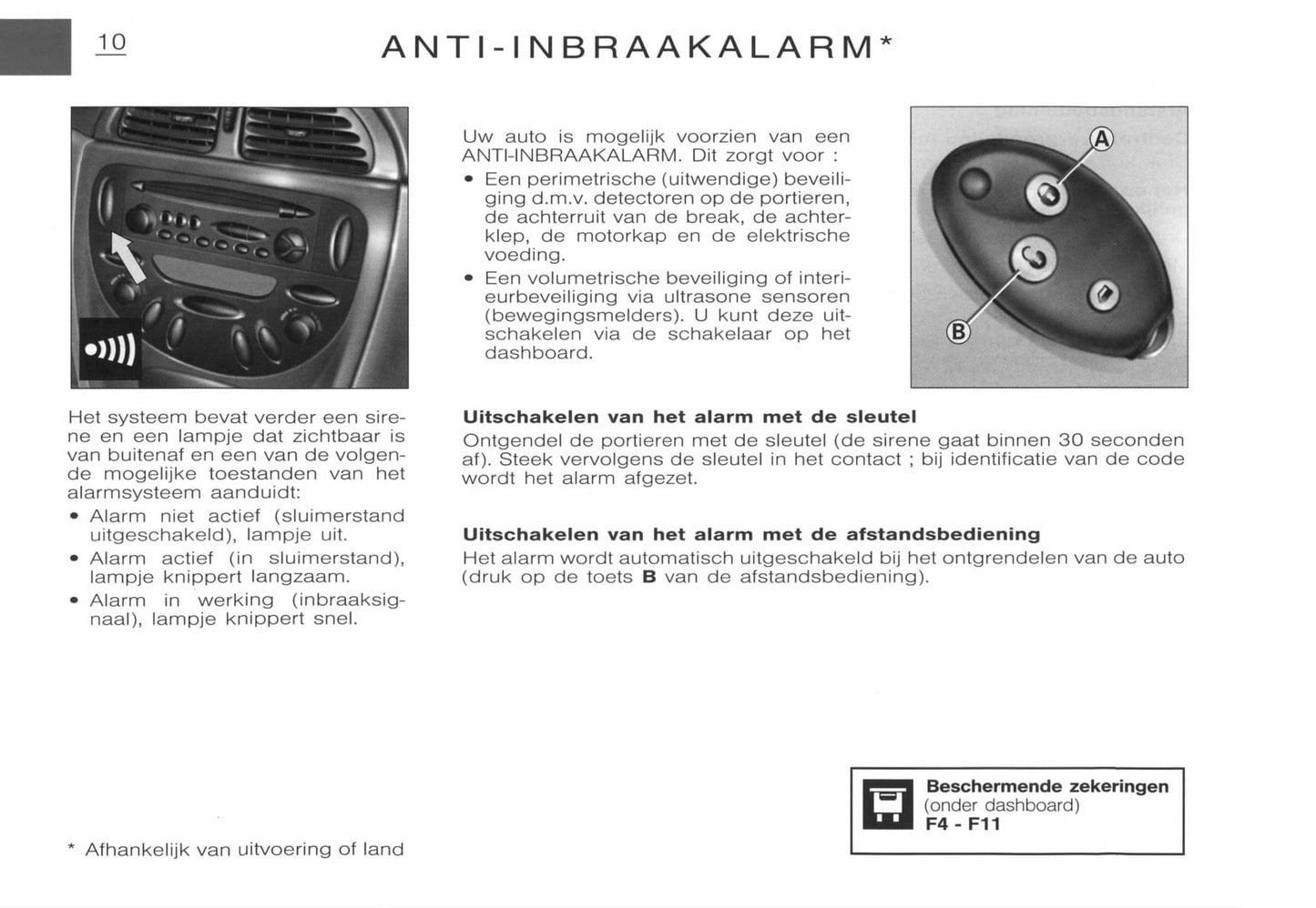 2001-2002 Citroën C5 Owner's Manual | Dutch