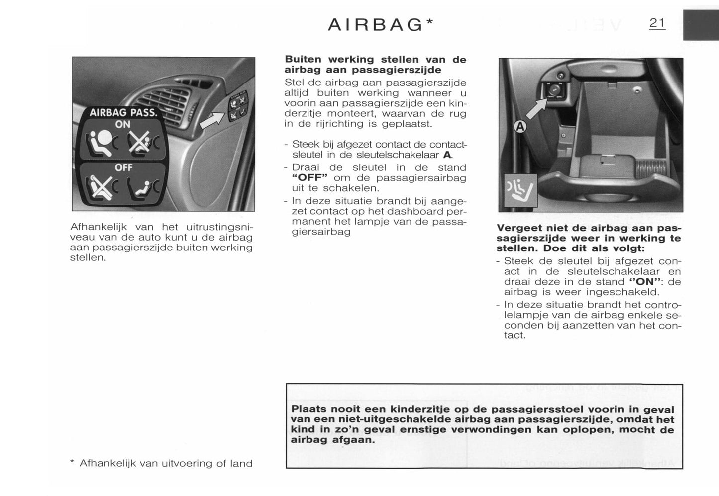 2001-2002 Citroën C5 Owner's Manual | Dutch