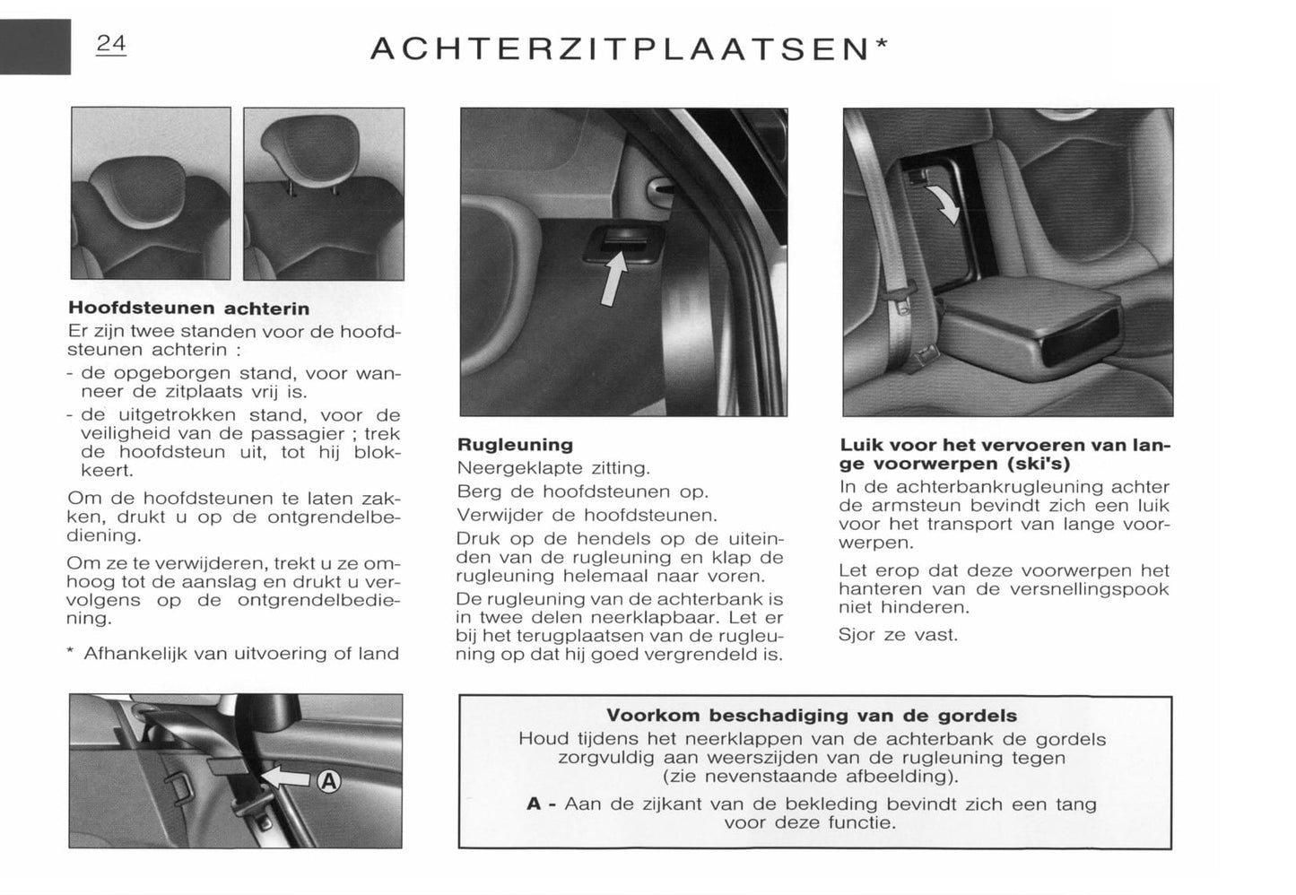 2001-2002 Citroën C5 Owner's Manual | Dutch