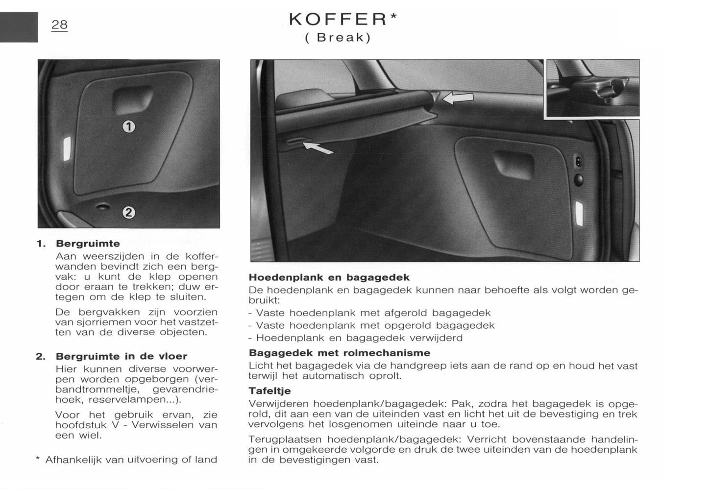 2001-2002 Citroën C5 Owner's Manual | Dutch