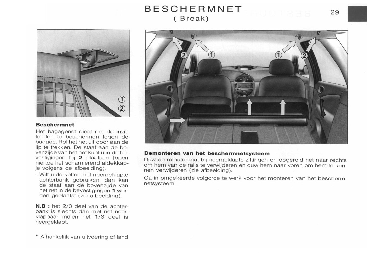 2001-2002 Citroën C5 Owner's Manual | Dutch