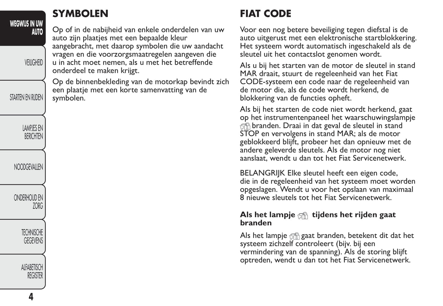 2013-2014 Fiat 500 Gebruikershandleiding | Nederlands