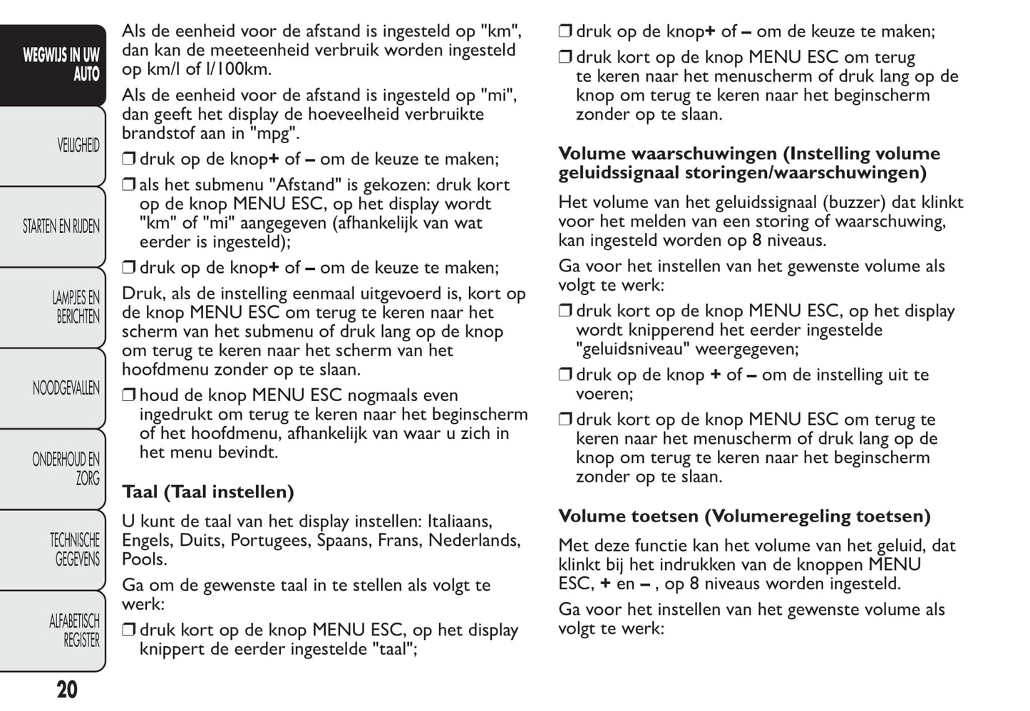 2013-2014 Fiat 500 Gebruikershandleiding | Nederlands