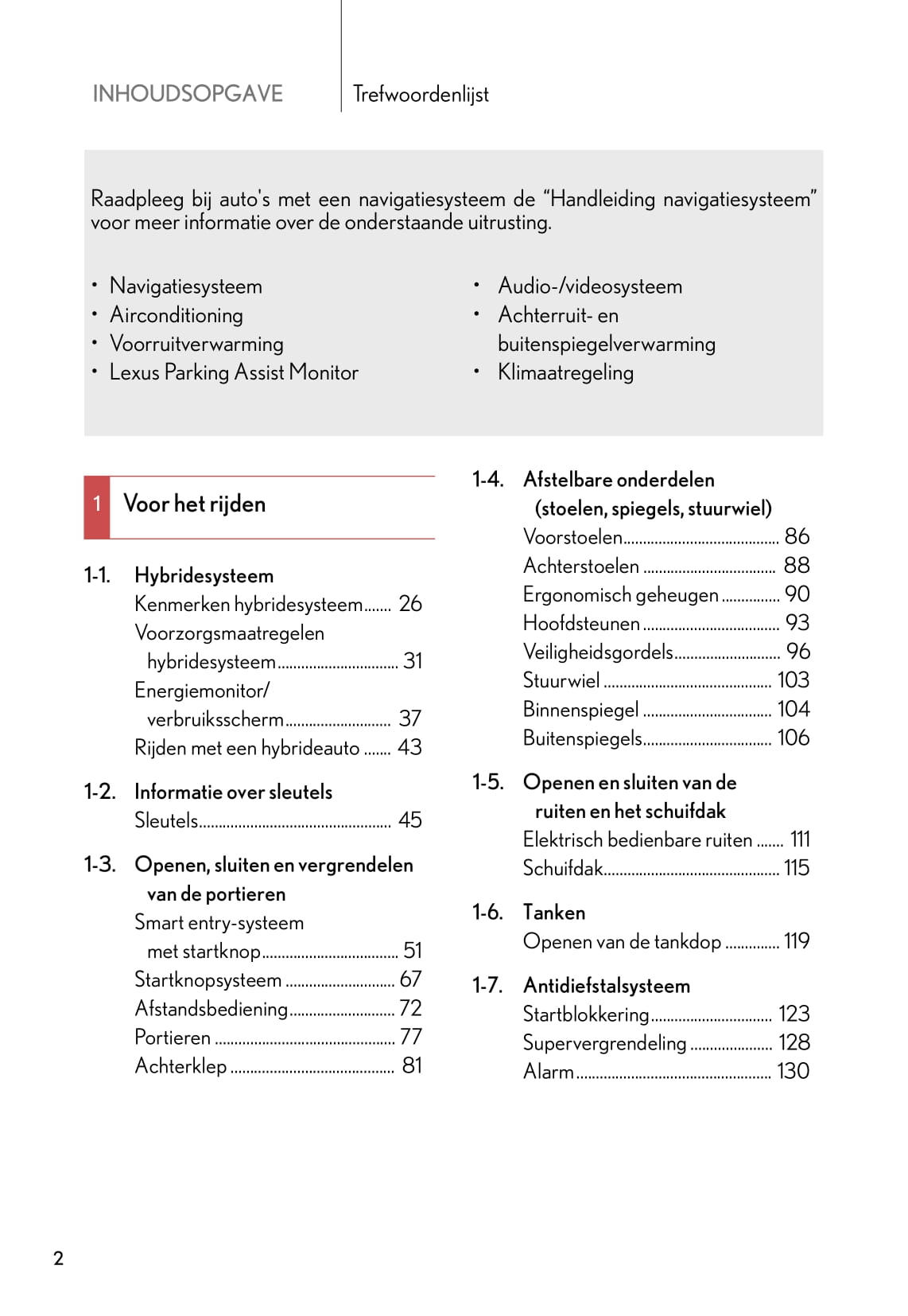 2011-2012 Lexus CT 200h Gebruikershandleiding | Nederlands
