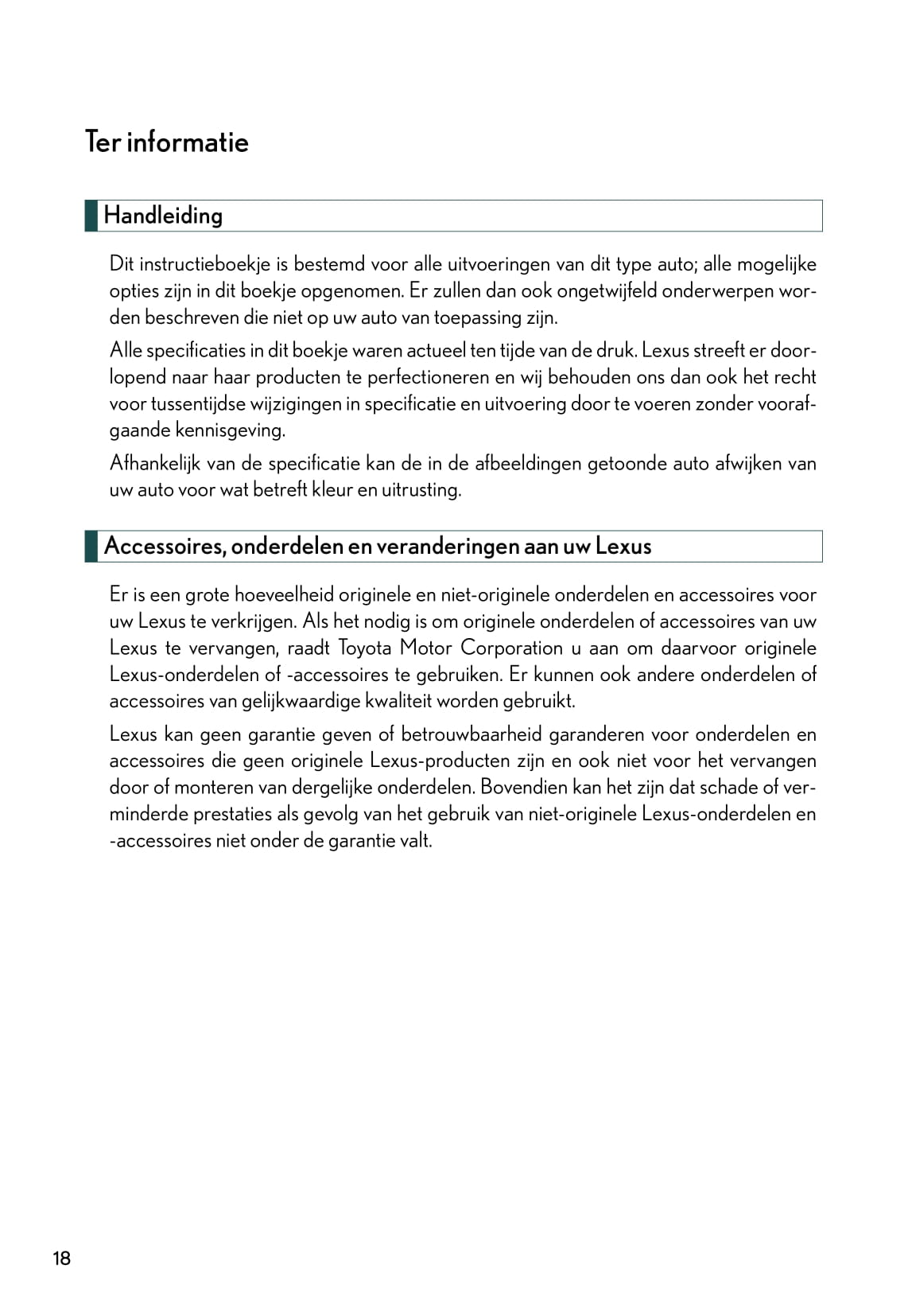 2011-2012 Lexus CT 200h Gebruikershandleiding | Nederlands